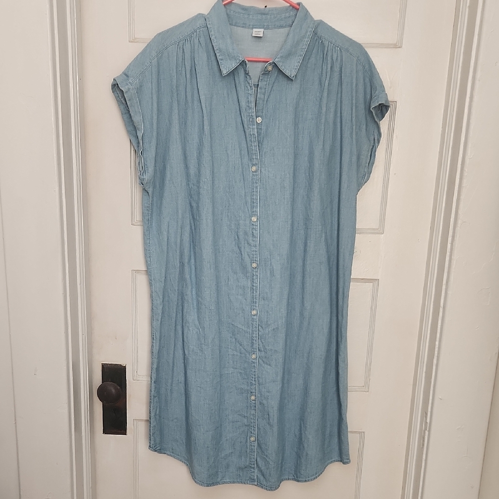 Old Navy Light Blue Denim Dress